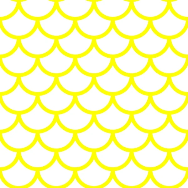Žlutý vzor mořské panny — Stockový vektor