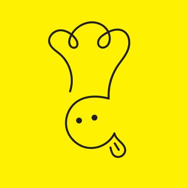 Komik karalama aşçısı.