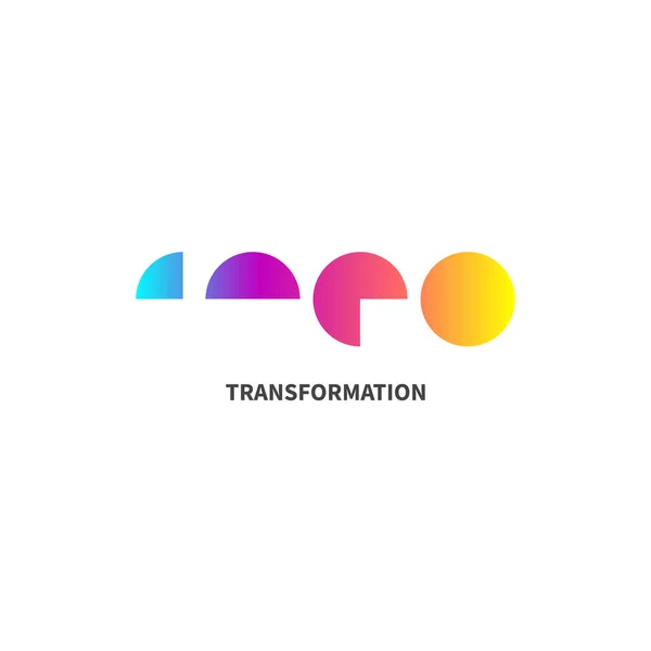 Abstract transformation logo — 图库矢量图片