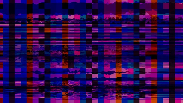 Pixel Scherm Glitch Achtergrond Ruisvector Textuur Digitaal Abstract Design — Stockvector