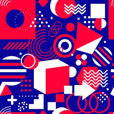 Dikişsiz memphis desen