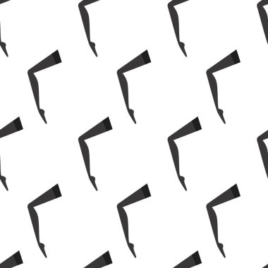 Dişi bacak deseni, tayt ya da külotlu çorap arkaplan, güzellik vektörü çizimi, kumaş, tekstil ya da duvar kağıdı için kusursuz siyah ve beyaz desen