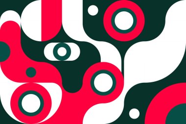 Geometrik elementlerle arka plan