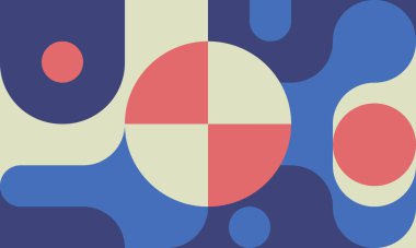 Retro geometrik arkaplan