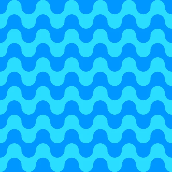 Olas Patrón Sin Costura Fondo Marino Con Rayas Azules Abstracta — Vector de stock