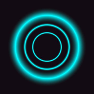 Neon vektör çemberi