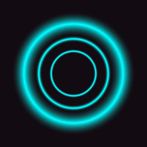 Neon vektor cirkel — Stock vektor