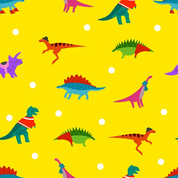 Dinosaurier Roliga Kläder — Stock vektor