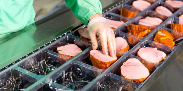 Produção de carne crua — Fotografia de Stock