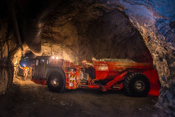 Altın madenciliği underground — Stok fotoğraf
