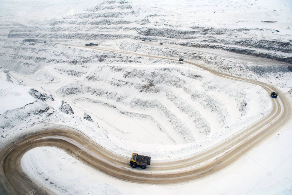 Gold mining in the winter