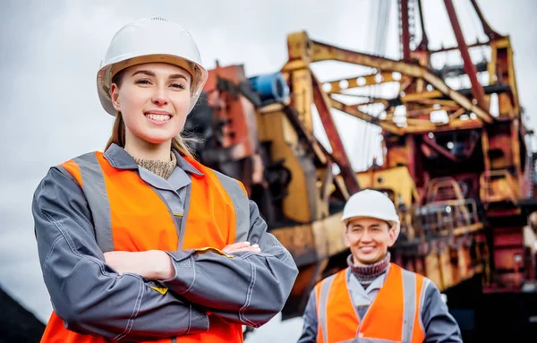 Coal mining workers — Stock Photo, Image