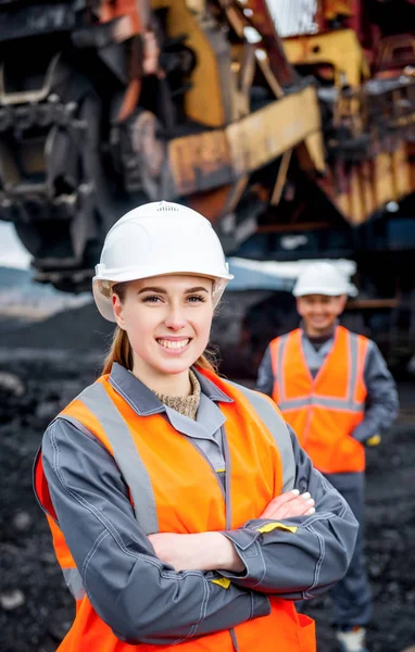 Trabajadores mineros del carbón — Foto de Stock