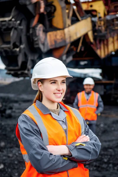 Работники угольной промышленности — стоковое фото