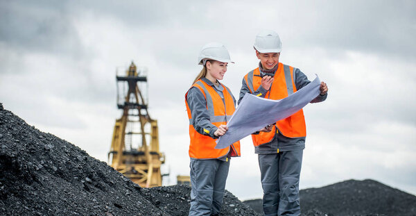 Coal mining workers