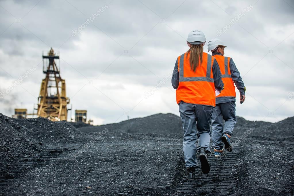 Coal mining workers