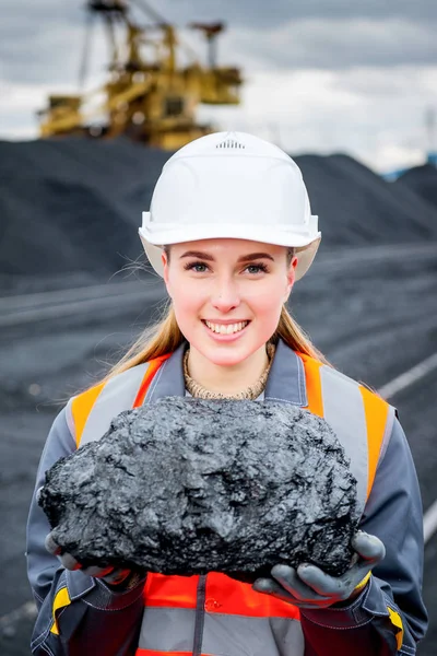 Trabalhador mineiro de carvão — Fotografia de Stock