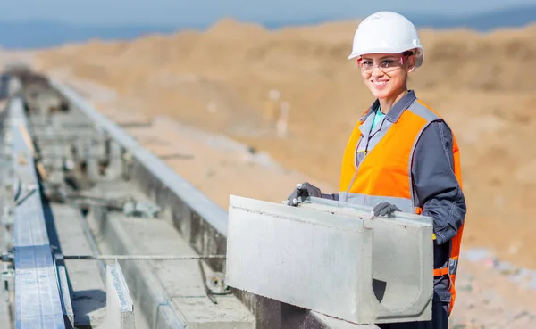 Bouwer werk blok — Stockfoto