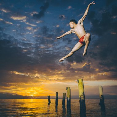 Havadaki bale dansçısı