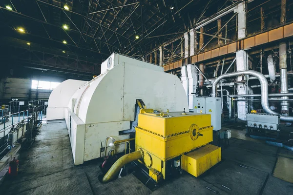 Dampfturbine im Kraftwerk — Stockfoto