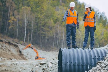 çalışan inşaat yapı