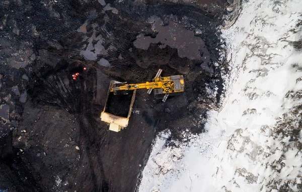 Povrchové těžby uhlí — Stock fotografie