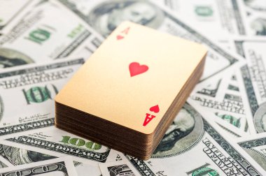 Altın poker kartları
