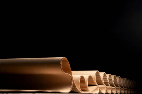 Паперовий завод процес текстури картонної промисловості коричневий — стокове фото