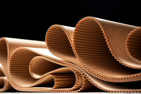 Kağıt fabrikası işleme dokusu karton sanayi kahverengi — Stok fotoğraf