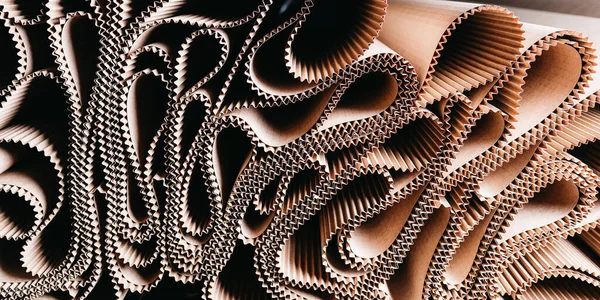 Papier fabryka proces tekstury karton przemysł brązowy — Zdjęcie stockowe