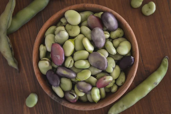 Fava Beans in a bowl — Stock Photo, Image
