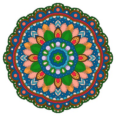 Daire mandala desen.