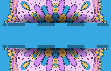 Yuvarlak süsleme ile banner.