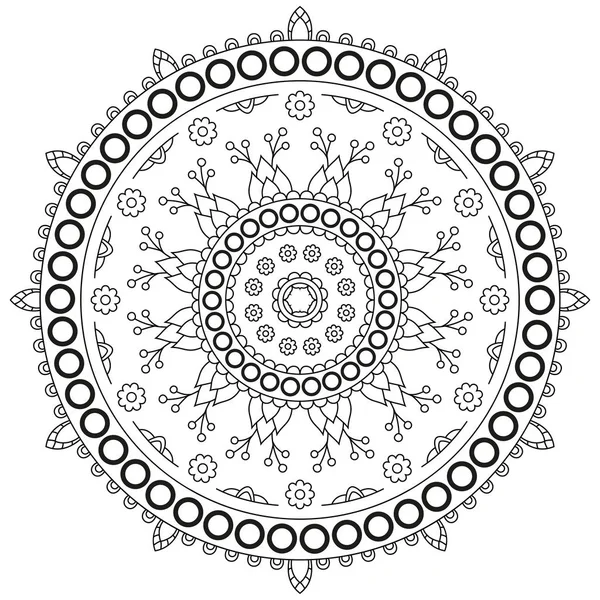 Patrón de mandala de círculo — Vector de stock