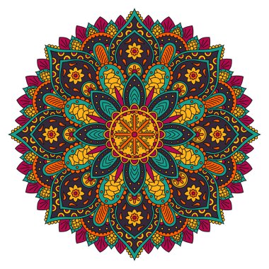 Daire mandala desen.
