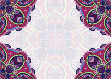 Yuvarlak soyut süsleme ile banner.