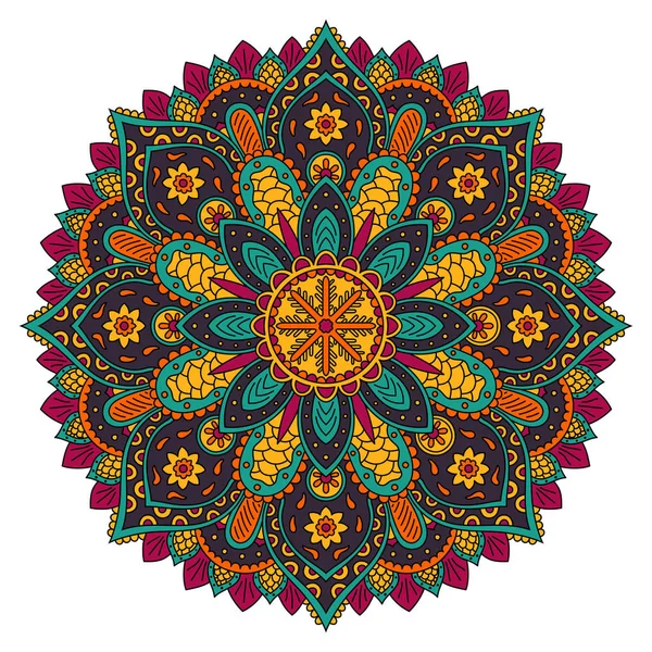 Kreis-Mandala-Muster. — Stockvektor