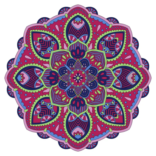 Kreis-Mandala-Muster. — Stockvektor