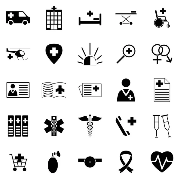 Reihe medizinischer Symbole. — Stockvektor