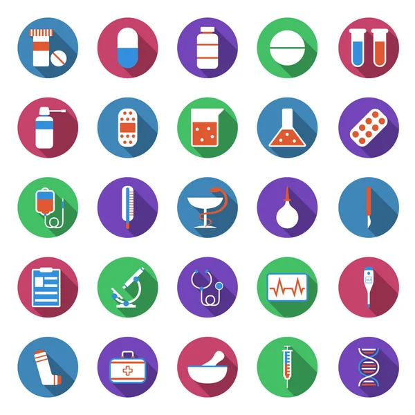 Set van medische iconen. — Stockvector