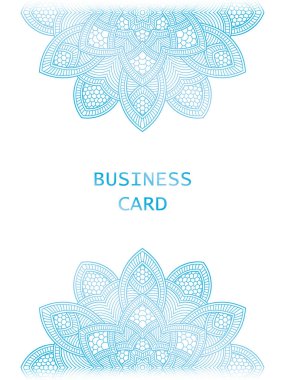 Yuvarlak soyut süsleme ile banner. Daire öğeleri kartı.