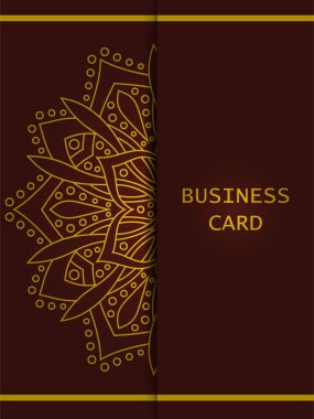 Yuvarlak soyut süsleme ile banner. Daire öğeleri kartı.