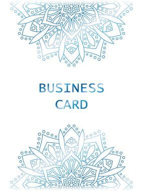 Yuvarlak soyut süsleme ile banner. Daire öğeleri kartı.