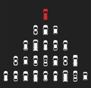 Liderlik kavramı çizim araçları ile.