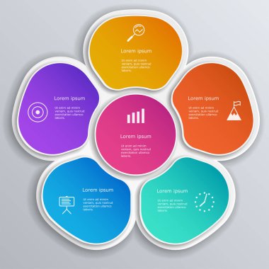 Infographic öğeleri ayarlayın. İş akışı düzeni, diyagram, faaliyet raporu, web tasarım, tanıtım.
