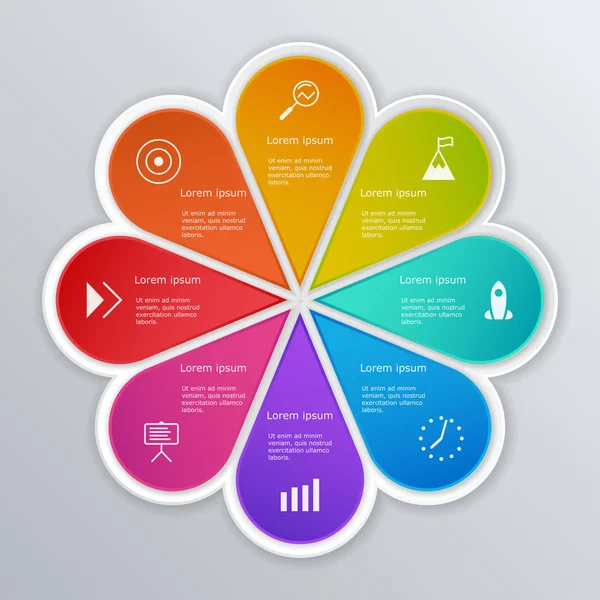 Infographic öğeleri ayarlayın. İş akışı düzeni, diyagram, faaliyet raporu, web tasarım, tanıtım.