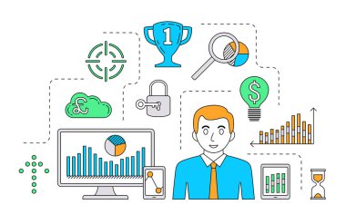 Borsa ticaret kavramı. Finans forex ticaret Tema.