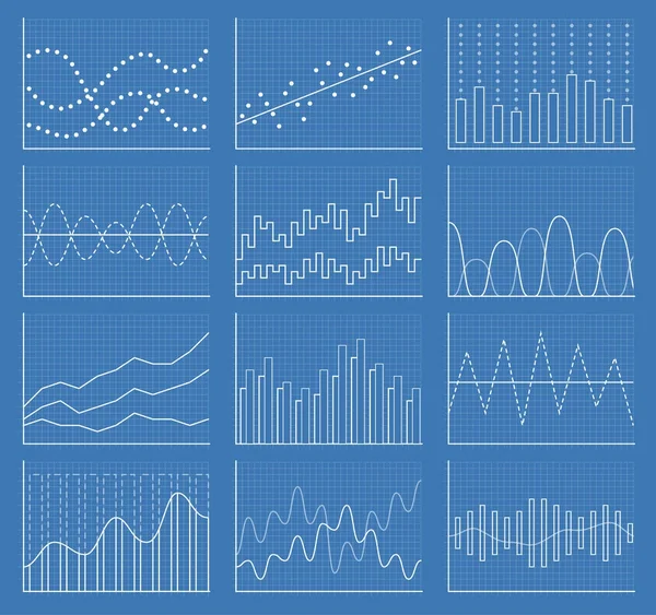 İş grafik toplama. Grafikleri kümesi. Veri görselleştirme.