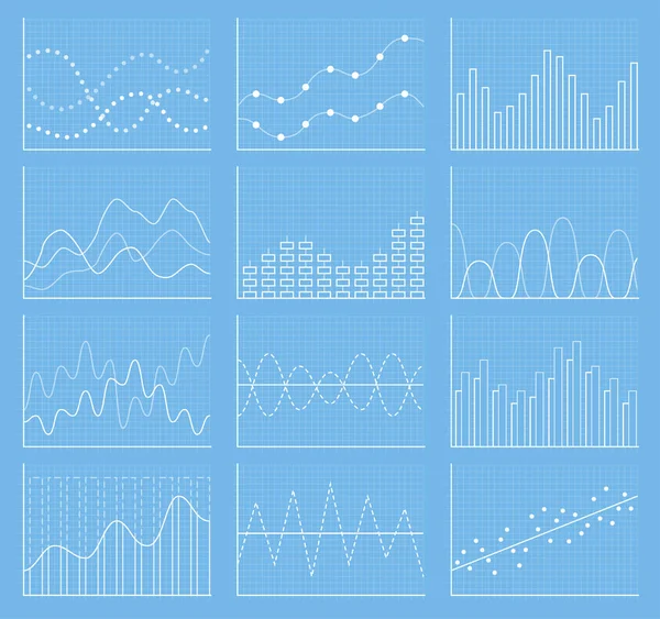 İş grafik toplama. Grafikleri kümesi. Veri görselleştirme.