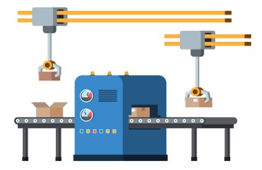 Montaj hattı. Otomatik taşıyıcı sistem.